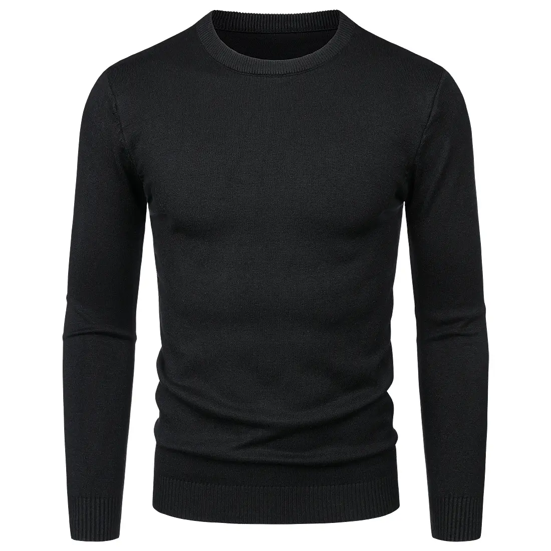 OEM Free Sample Custom Winter Cardigan Sweaters Men Solid Male Fit Thick Slim Keep Warm Men Solid Casual Sweaters