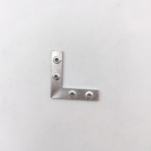 Supports d'angle en aluminium 52x12mm, connecteur d'angle droit en acier durable pour renforcement de meuble et support de cadre de porte - Product Image 3