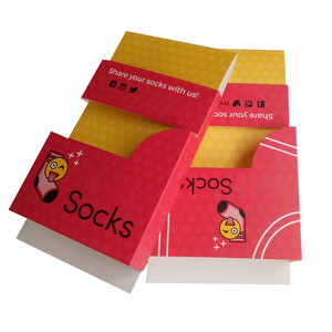 Bán buôn tùy chỉnh in gấp sock giấy nhãn tiêu đề thẻ vớ nhãn bao bì - Product Image 3