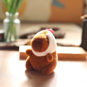 Kawaii 15cm Stock Cute Plush Capybara Custom <strong>Bear</strong> Toy with Claw Machine Hamburg Bee Dinosaur Frog Design - Product Image 4