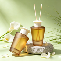 Grande bouteille diffuseur en verre de 200 ml et 500 ml pour l'aromathérapie et la fragrance d'intérieur, forme et logo personnalisés