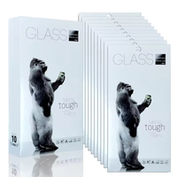 Heybingo 9H HD 3D Protection d'écran en verre anti-traces de doigts à colle intégrale transparente sans bulles pour 12-17 Pro Max