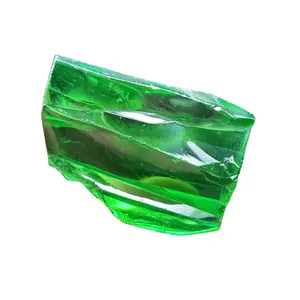 Inde marché russe vert Cz matériel herbe vert couleur zircon cubique rugueux