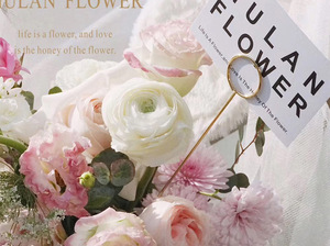 Bán Buôn Dây Kim Loại Hoa Chủ Thẻ Nơi Chủ Thẻ Clip Bó Hoa Memo DIY Kim Loại Tin Nhắn Chủ Thẻ Stick - Product Image 2