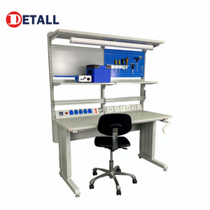 Banco da lavoro ESD Detall, tavolo da lavoro per <span class=keywords><strong>riparazione</strong></span> di telefoni <span class=keywords><strong>cellulari</strong></span> con ripiani montati. - Product Image 1