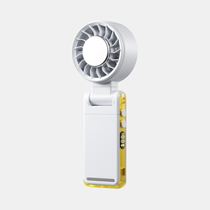Ventilateur portable pliable 3000 mAh, mini ventilateur turbo rechargeable par USB pour les voyages, l'extérieur et le refroidissement personnel, ventilateur électrique portatif - Product Image 1