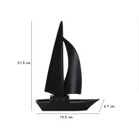 Artisanat en résine personnalisé, décoration artistique pour la maison, le bureau, modèle de bateau, décoration en résine, voilier peint