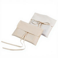 Pochette enveloppe personnalisée avec ruban, écologique, réutilisable, sac à bijoux anti-poussière, emballage cadeau, sac de rangement en toile naturelle