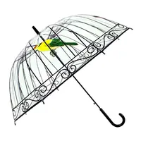 Guarda-chuva plástico transparente para dia de chuva, preço baixo