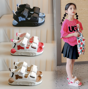 Sandales d'été neuves pour filles, à bout ouvert, avec fermeture auto-agrippante, semelle souple antidérapante, pour enfants, vente en gros - Product Image 3