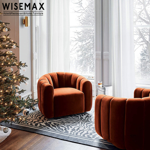 WISEMAX – <span class=keywords><strong>fauteuil</strong></span> <span class=keywords><strong>pivotant</strong></span> en velours pour la maison, tissu de luxe, chaises de salon occasionnelles, moderne, italien - Product Image 2