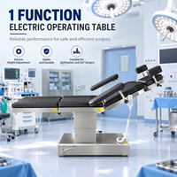 Table chirurgicale multifonctionnelle avec réglage manuel de la hauteur, appui-tête, salle d'opération hospitalière, table d'opération électrique