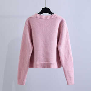 Cappotto maglione lavorato <span class=keywords><strong>a</strong></span> <span class=keywords><strong>trecce</strong></span> 2024 donna all'inizio dell'autunno nuovo stile coreano <span class=keywords><strong>cardigan</strong></span> di piccole dimensioni lavorato <span class=keywords><strong>a</strong></span> maglia - Product Image 4