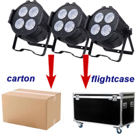 Projecteur de scène ZY LED Slim Par 4*50W CW/WW 200W Blinder COB en alliage d'aluminium avec contrôle DMX512
