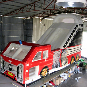<b>Large</b> Outdoor Inflatable Bus Theme <b>Slide</b> PVC Material 800kg Capacity 12 Passengers Commercial Amusement Equipment 8mLx4mWx5mH - Product Image 1