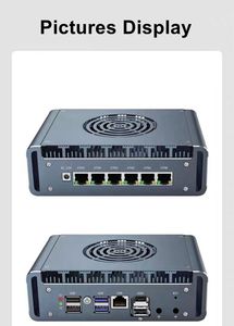 6 * 2.5Gbe Lan Mini PC industriel 11ème 12ème génération CPU HD2.0 DP 2 * DDR4 NVME X86 OPNsense MikroTik routeur souple PfSense pare-feu Pc - Product Image 5