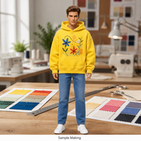 Ensemble de vêtements personnalisés pour poupée de mode unisexe 1/6, sweat à capuche brodé et baskets, pour poupée américaine de 18 pouces, OEM ODM en gros