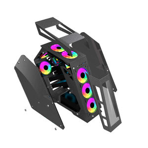 Boîtier <span class=keywords><strong>PC</strong></span> de jeu ATX Big Coffee 2023, vente en gros, <span class=keywords><strong>tour</strong></span> complète, châssis ATX, boîtier d'ordinateur de jeu - Product Image 5