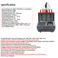 Machine de nettoyage d'injecteurs piezo GDI 2026 pour testeur d'injecteurs SPI/MPI/SFI/PFI CNC-802