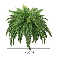 Plantes vertes artificielles, best-seller transfrontalier, feuille de fougère persane, herbe de Boston, accessoires muraux, décoration maison et bureau, cadeau
