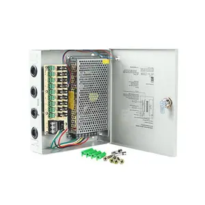 24V 5A alimentation à découpage 9CH boîte de vidéosurveillance alimentation à lumière LED sortie multicanal boîtier d'alimentation centralisé