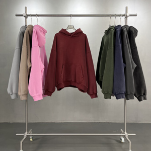 Sudaderas con <span class=keywords><strong>Capucha</strong></span> para Hombre, Alta Calidad, 100% Algodón, Logotipo Personalizado, Color Sólido, con <span class=keywords><strong>Capucha</strong></span>, Terciopelo, Lavado, Estilo Holgado - Product Image 6