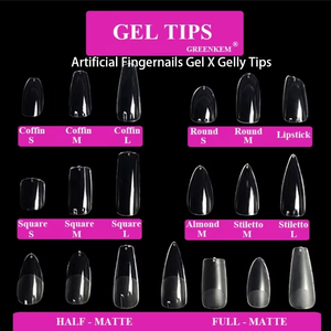 Gel para <span class=keywords><strong>uñas</strong></span> artificiales de marca privada, punta de Gel X Gelly, cobertura completa, transparente - Product Image 5