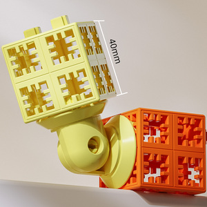 Pungrow Set di Blocchi Grandi da 4cm, Giocattoli Educativi per la Prima Infanzia, Costruzioni in Plastica, Assemblaggio Auto, Giocattoli per Bambini, <span class=keywords><strong>Pianeta</strong></span> degli Ingegneri - Product Image 6