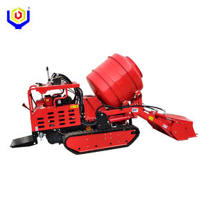 Betoniera Autocaricante Compatta da 350L per Uso Domestico, Trasporta e Miscela, Betoniera Cingolata - Product Image 1