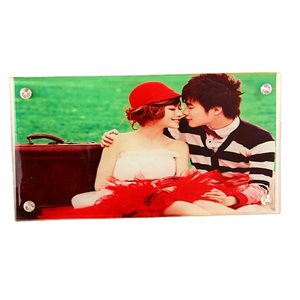 <span class=keywords><strong>Marco</strong></span> de <span class=keywords><strong>fotos</strong></span> de vidrio en blanco de sublimación de 300*160*5mm para boda, hogar o decoración de Navidad - Product Image 5