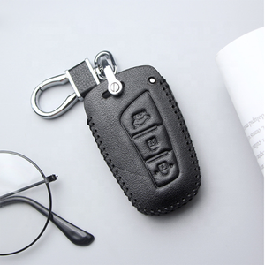 Funda de cuero para llave de coche, carcasa de alta calidad para <span class=keywords><strong>Hyundai</strong></span> I30 Tucson Accent <span class=keywords><strong>I20</strong></span> Solaris Creta Elantra, estilo de coche - Product Image 6