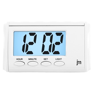 Réveil numérique parlant blanc - Product Image 1