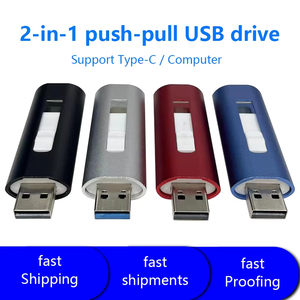 Chiavette Usb di alta qualità <span class=keywords><strong>2</strong></span> in 1 tipo C USB Pendrive con 16gb 32gb 64gb 128gb 256gb - Product Image 4