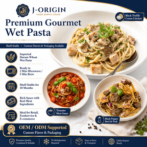 Pasta <span class=keywords><strong>Alfredo</strong></span> con Trufa Negra Lista para Comer, Fettuccine Italiana Cremosa, Comida Instantánea para Microondas, Sin Grasas Trans, HAACP - Product Image 5