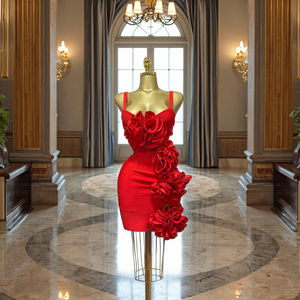 2025 nouvelle mode dos nu col en v sans bretelles <span class=keywords><strong>rouge</strong></span> <span class=keywords><strong>robe</strong></span> <span class=keywords><strong>de</strong></span> soirée <span class=keywords><strong>grande</strong></span> fleur à volants <span class=keywords><strong>robe</strong></span> <span class=keywords><strong>de</strong></span> <span class=keywords><strong>Cocktail</strong></span> <span class=keywords><strong>de</strong></span> fête - Product Image 1