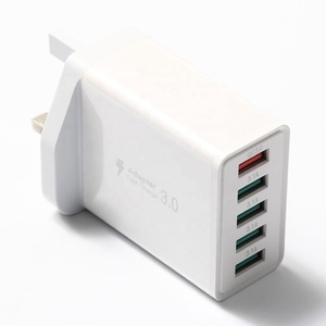 Caricatore da Muro USB HNT 50W con 5 Porte, Ricarica Rapida QC3.0, Adattatore Multiporta USB per <span class=keywords><strong>iPhone</strong></span>, Galaxy, Telefoni Android - Product Image 2