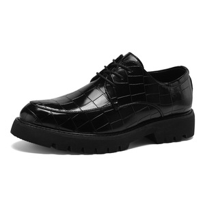 Chaussures Oxford <span class=keywords><strong>Derby</strong></span> en Cuir Véritable pour Hommes, Style Rétro Brogue, Rehaussantes, Idéales pour le Bureau et les Fêtes, Collection Automne - Product Image 6