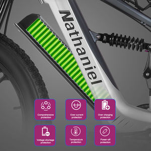 Vélo de montagne électrique en aluminium avec livraison tout-en-un en UE, pneus épais 26*4, moteur sans balais 2000W, double suspension, frein hydraulique - Product Image 5