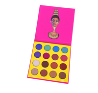 Profession elle benutzer definierte Lidschatten-Palette Mexikanischer Stil Glitter Matte 16 Farben Eye Shadow vegan Lidschatten-Palette