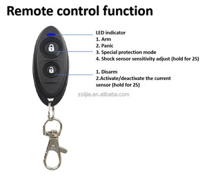 NTO Universal DC12V unidireccional accesorios de <span class=keywords><strong>coche</strong></span> vibración sonido en voz alta sirena Control remoto Sensor automático sistema de <span class=keywords><strong>alarma</strong></span> DIY - Product Image 2