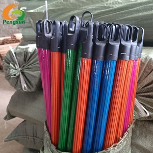 Chất Lượng Cao 120Cm PVC-Tráng Bằng Gỗ Chổi Xử Lý Với Pet Cỏ PP Chổi Đầu Giá Rẻ Nhà Làm Sạch Lau Thanh Công Cụ - Product Image 2