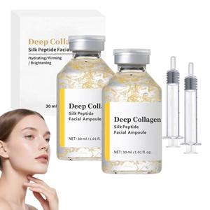 0728 Wholesale Effective Anti Aging Multi Peptide <b>Face</b> <b>Serum</b> Natural Plant Collagen Brightening Skin Care Silk - Product Image 2