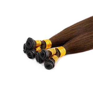 Extensão de cabelo humano tendência, de alta qualidade, novo, amarrar as mãos, gênio, weft, pode ser cortado, liso, invisível - Product Image 6