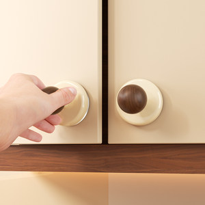 Suction Cup Glass <b>Door</b> Handle Round Plastic Cabinet Kitchen Wardrobe Window Handle 1-3kg Load Capacity - Product Image 2