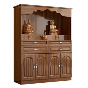 <strong>Altar</strong> for Worshipping Guan Yu, Guanyin, and the God of Wealth, As Well As a <strong>Cabinet</strong> for Storing Sacred Items - Product Image 5