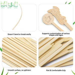 Agitador de Café Desechable de Bambú de Grado Alimenticio, Estilo <span class=keywords><strong>2026</strong></span>, Ecológico - Product Image 2