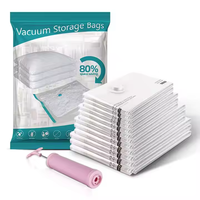 Lot de 10 grands sacs sous vide puissants économiseur d'espace sacs de rangement compressés pour ensemble de rangement de vêtements
