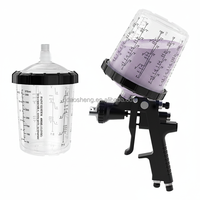 Kit Completo de Vasos para Mezclar Pintura, Vaso Desechable para Pistola de Pintura con Aire Comprimido