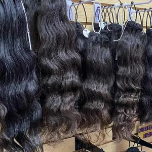 Paquets de cheveux humains vierges brésiliens de vison, vente en gros de paquets de tissage profond, cheveux bruts alignés sur les cuticules, cheveux humains brésiliens péruviens