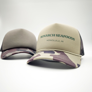 Casquette Snapback 5 Panneaux Personnalisable Rose Vif, Vert et Beige, Imprimée Camouflage, en Mousse, Style Trucker, avec Logo Personnalisé - Product Image 4